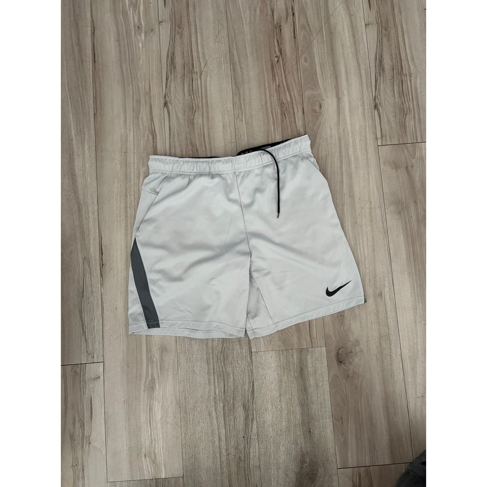 Nike Dri-FIT Mens Gray Athletic Basketball Training Shorts Large L
